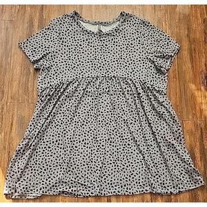 Set Of 2 Honey me Curvy Babydoll Leopard Print Dress And Top